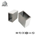 tailles chaudes de tube rectangulaires en aluminium de vente de 1 pouce